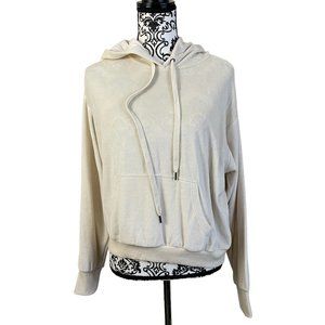 Cut & Paste | Women's Ivory Long Sleeve Hoodie Size XS